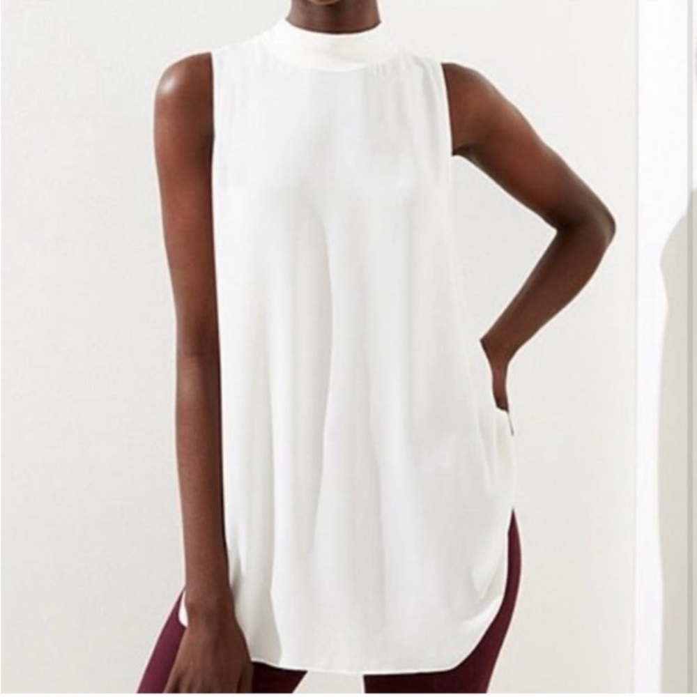 NWT LOFT Ivory Sleeveless Top